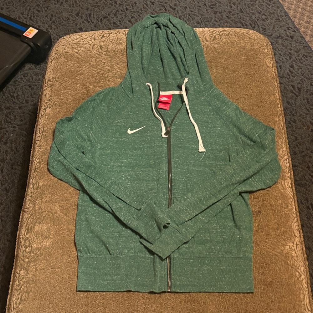 Nike Heathered Green Hoodie